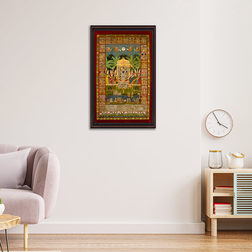 Shrinathji Grand Pichwai Painting (4 x 6 ft)