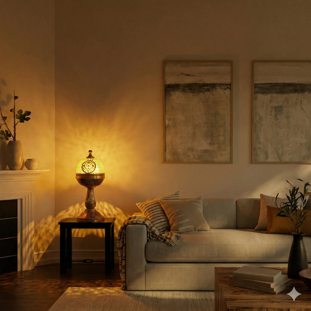 Makrana Gold Jali Lantern