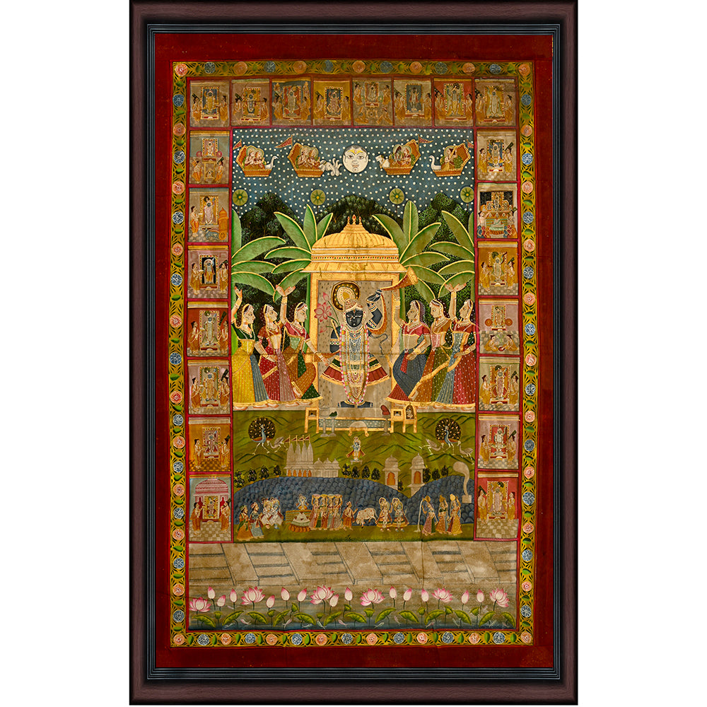 Shrinathji Grand Pichwai Painting (4 x 6 ft)