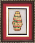 Ornate Dholak — Musical Instrument Miniature Painting on Paper