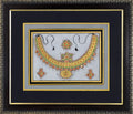 Gold Necklace Set — Jewellery Study Miniature on Paper (12×11 in)