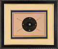 Mughal War Shield with Crossed Spears — Arms Study Miniature on Paper (12×11 in)