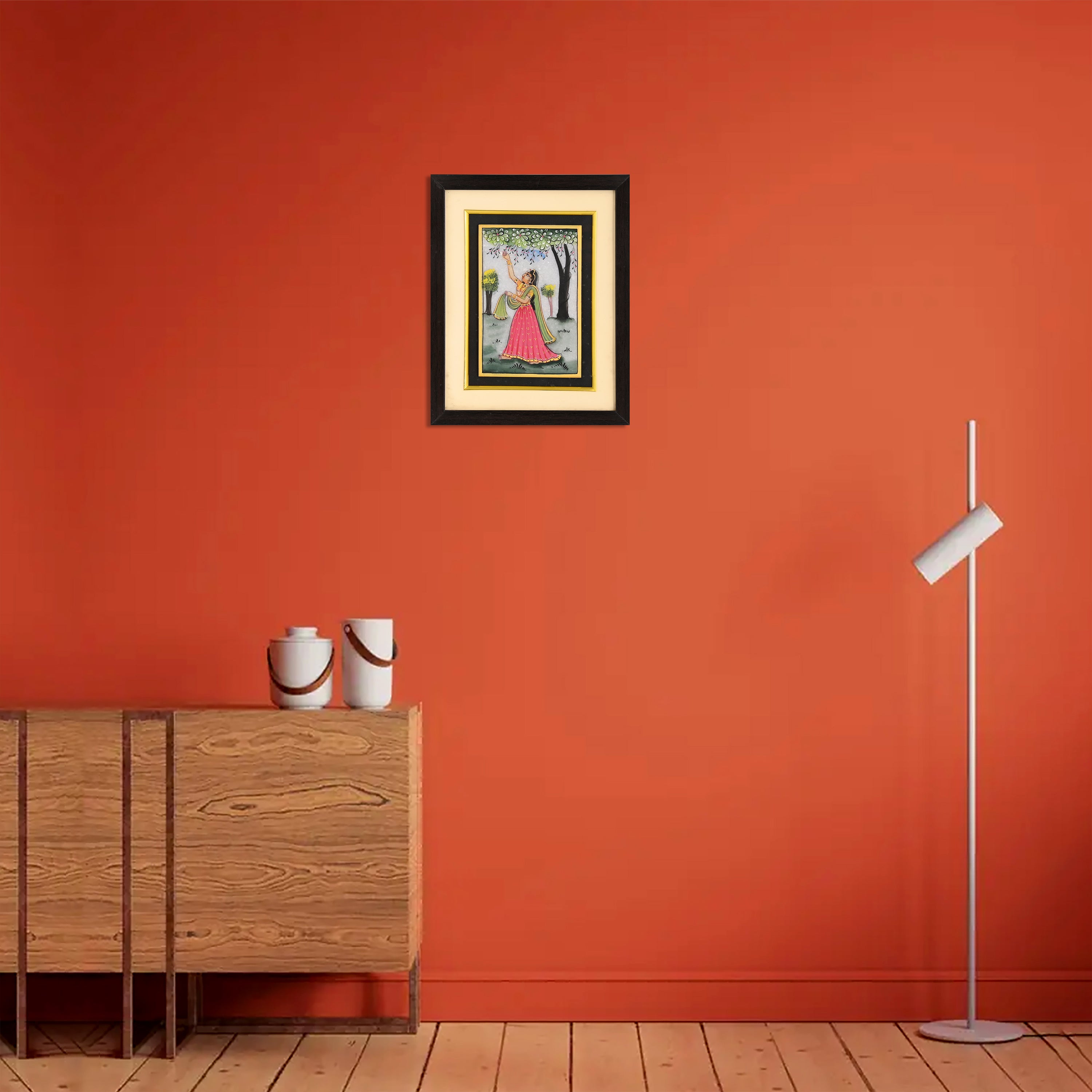 Ragamala painting angled view