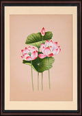 Lotus flower paper painting - full view