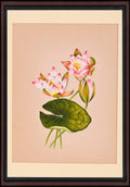 Lotus blossom paper painting - full view