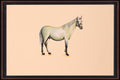 White horse paper painting - full view