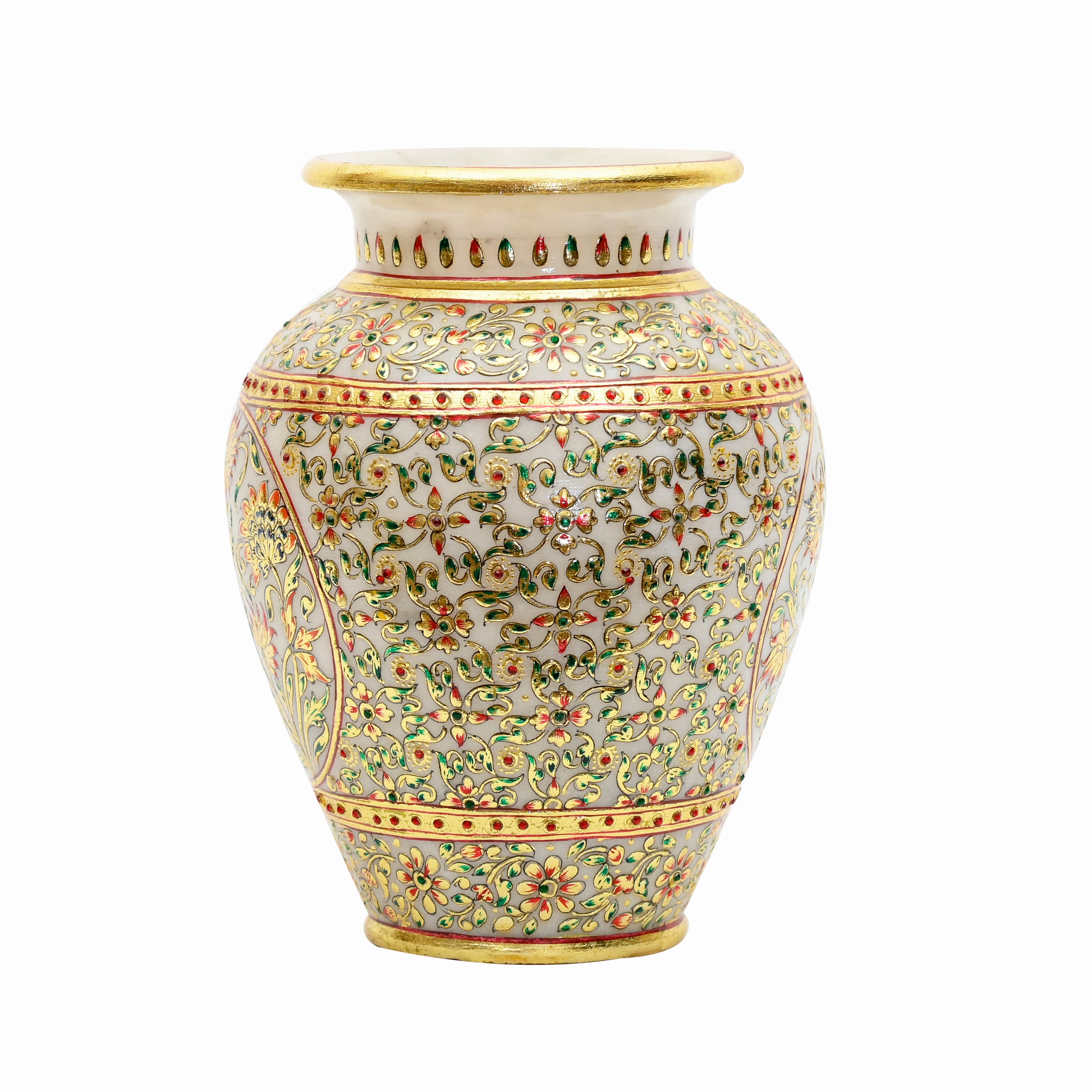 Makrana Marble Vase — side view