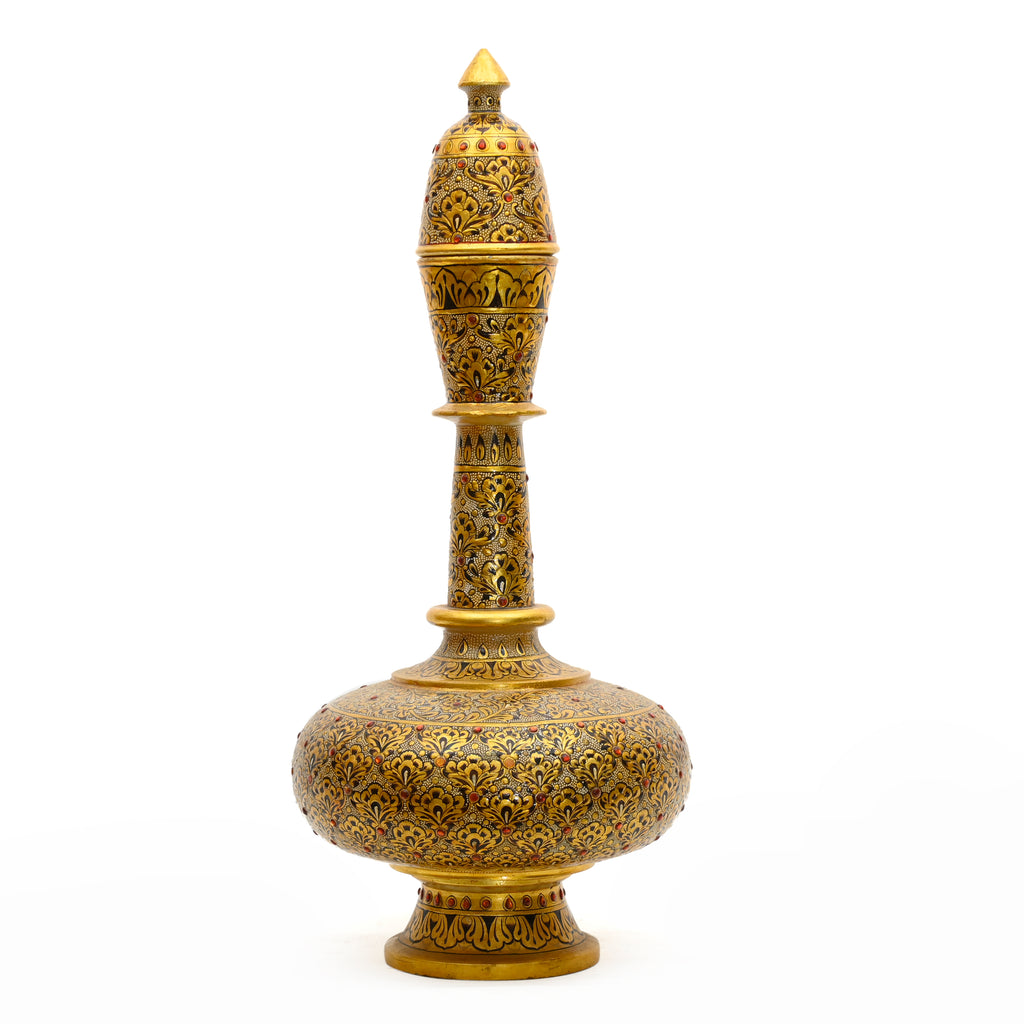 Gold kundan surai — side view