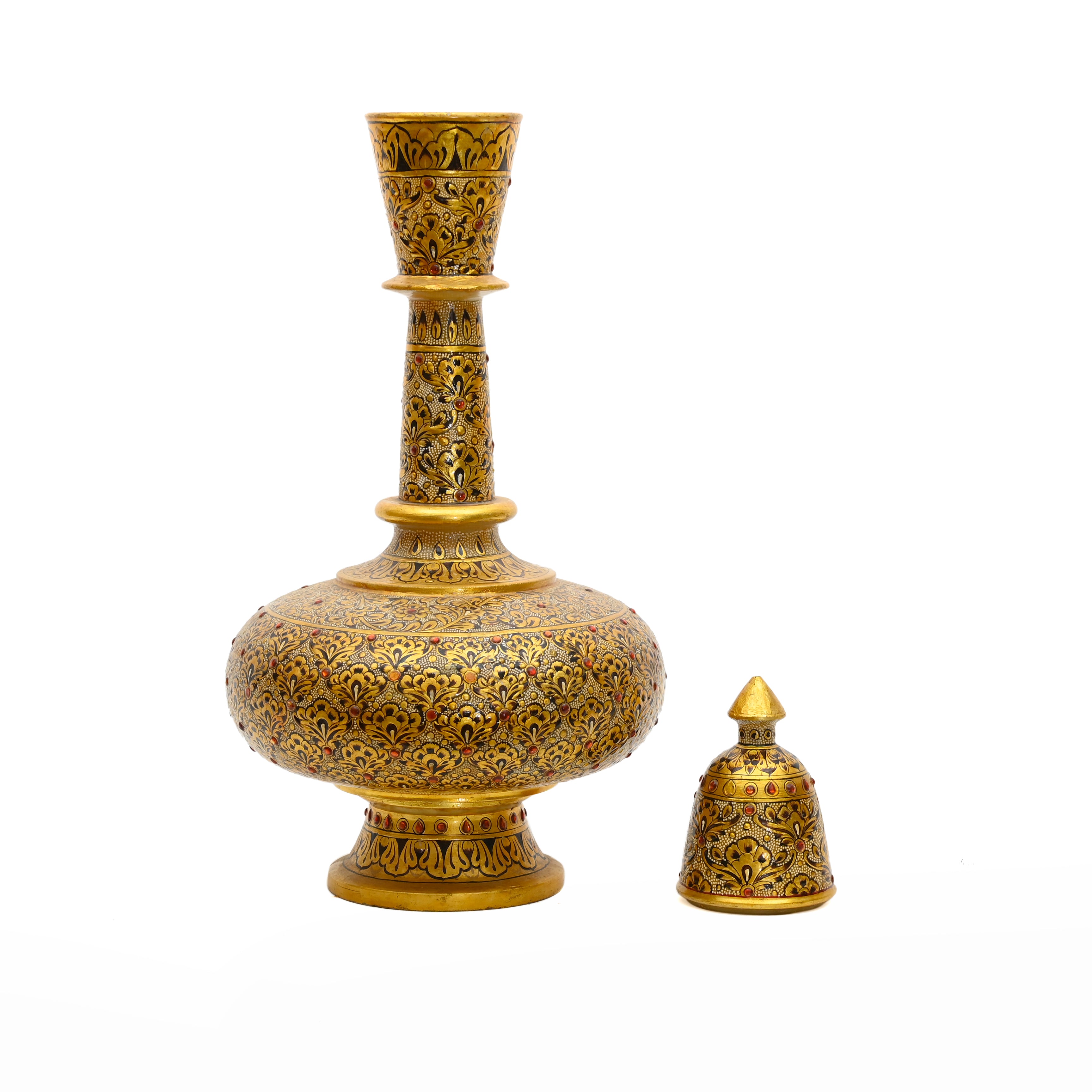 Gold kundan surai — neck detail