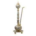 Makrana Marble Surahi — Floral Gold Work with Dome Lid