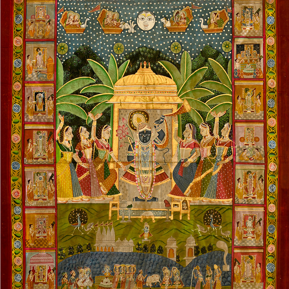 Shrinathji Grand Pichwai Painting (4 x 6 ft)