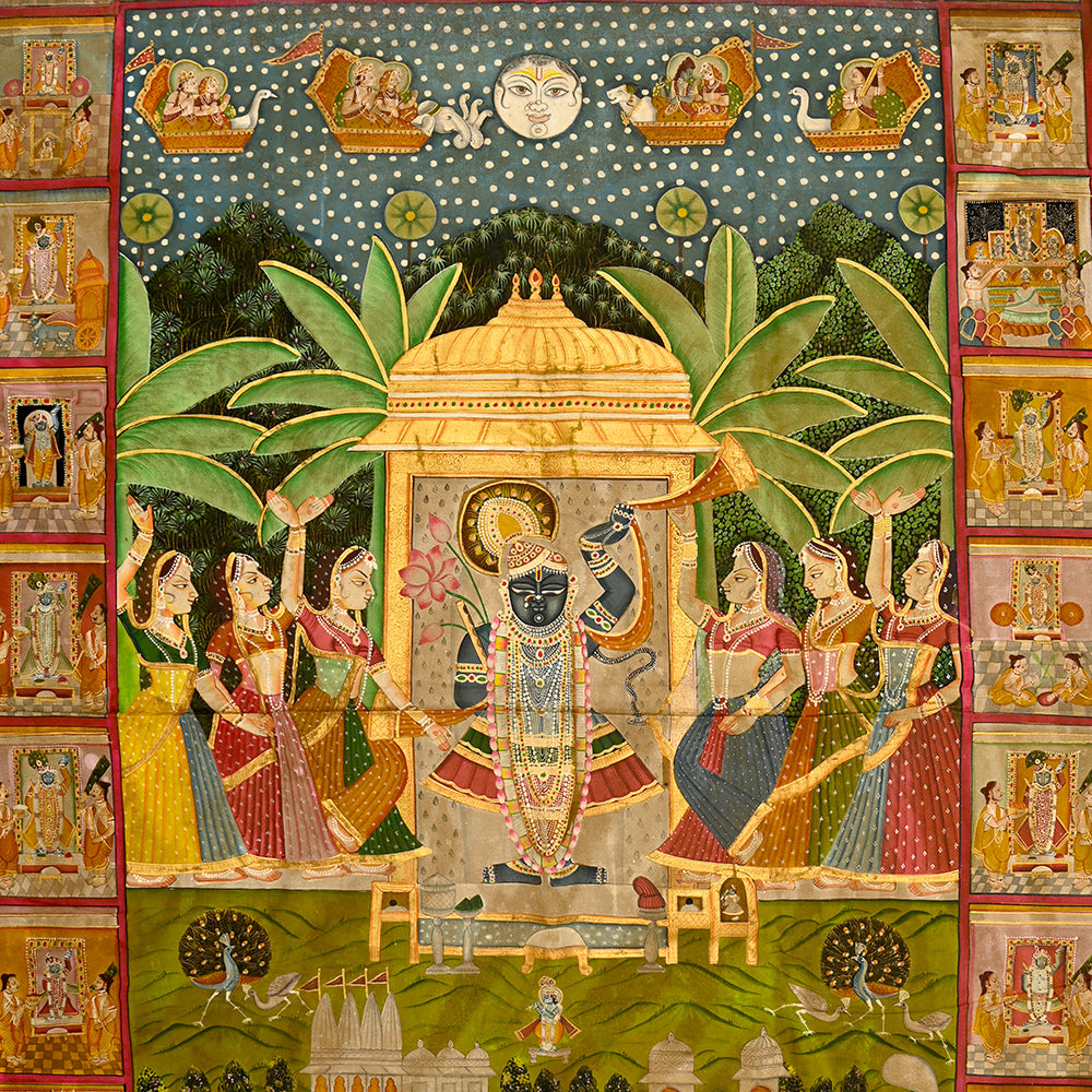 Shrinathji Grand Pichwai Painting (4 x 6 ft)