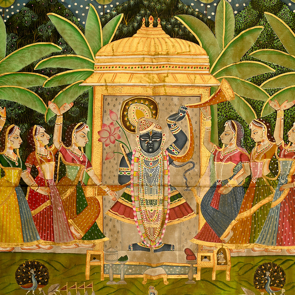 Shrinathji Grand Pichwai Painting (4 x 6 ft)