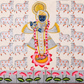 Shrinathji Gau-Seva Pichwai Painting – Hand-Painted Rajasthani Art (3 x 4 ft)